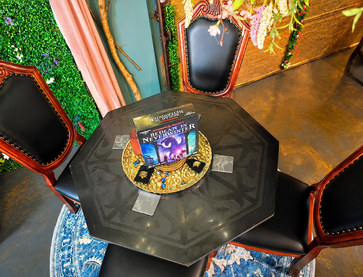 Villa Serena hidden room game table
